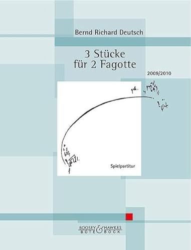 3 Stücke für 2 Fagotte: Nr. 27. 2 Fagotte. Spielpartitur.