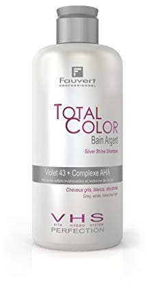 Champú gris/blanco para la caída del cabello 1L baño plateado
