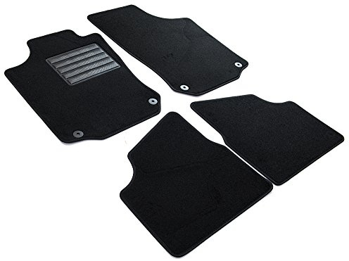 MDM SP-2528 Fußmatten Velours Autoteppich passend für Opel Corsa C 2001>2006, black