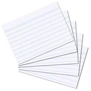 Herlitz Karteikarten DIN A8, weiß, liniert (1500 Stück)