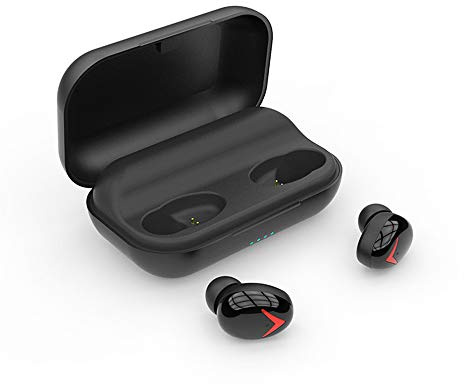 WANGLXBT Mini Ecouteurs Bluetooth sans Fil, Contrôle Tactile/Bluetooth 5.0/Mono-Stéréo Ecouteurs sans Fil Bluetooth Sport Oreillettes Invisible Kit Mains Libres avec Micro Portatif, Black