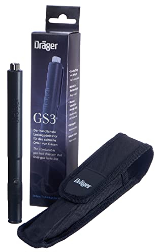 Dräger GS3 Detector de Gas | Detector Compacto de Fugas de Gas Combustible | para Camping, Embarcaciones e Industria | Incl. Batería