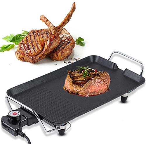 Electric Table Top Grill Griddle BBQ Hot Plate 1500W High Power Indoor Cooking Grill, 67x29.5x8.5cm, Suitable for 4-6 Persons Use