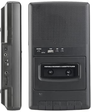 auvisio Cassettendigitalisierer: Mobiler Kassettenspieler & USB-Digitalisierer,Versandrückläufer (Cassette to MP3 Converter, Kassetten-Rekorder, PC)