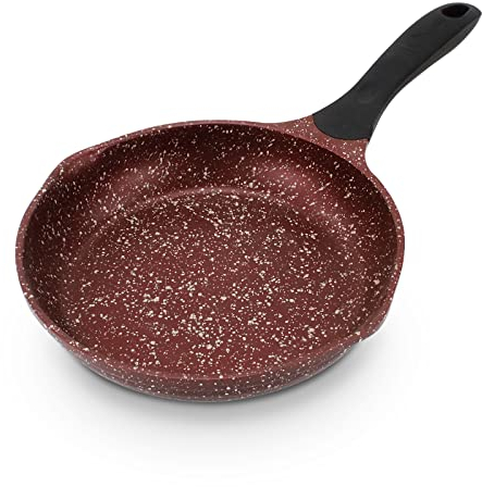 ROSSETTO Poêles à frire 24cm, avec revêtement antiadhérent, en fonte d’aluminium, sans PFOA, ni PFOS, compatible tous feux dont induction