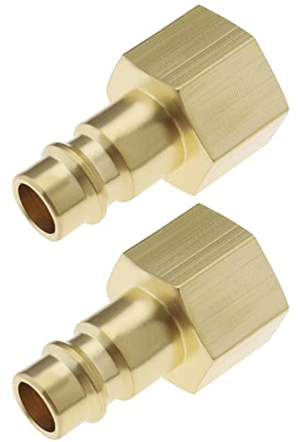 EMSea 2pcs Raccords à Air Comprimé NW 7.2 avec Filetage Intérieur 3/8 pour Raccord d'air Comprimé Raccords de Tuyaux d'air Compresseur d'air Prise Mâle à Connexion Rapide