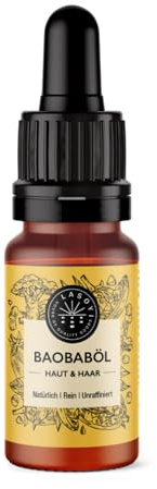 LASOYI Baobaböl (30 ml) unraffiniert, kaltgepresst, Wildsammlung, in der Glasflasche & fair gehandeltes Baobab Öl Gesichtsöl