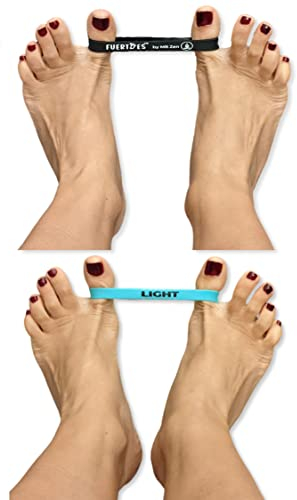 FUERTOES Hallux Valgus Training Band für Ballenzehen, für Damen und Herren, Zehenspreizer zur Linderung von Ballenschmerzen – Einfach zu Bedienen und Bequem, 2er Set