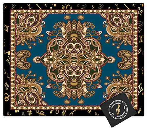 CDVR Drum Teppich Schlagzeugteppich Drum Rug - Schlagzeug Teppich Schallschutz Teppich Schallschutzmatte - Dicht Gewebte Oberfläche - rutschfeste Unterseite - Mit Spezialtasche - 160cm x 120cm