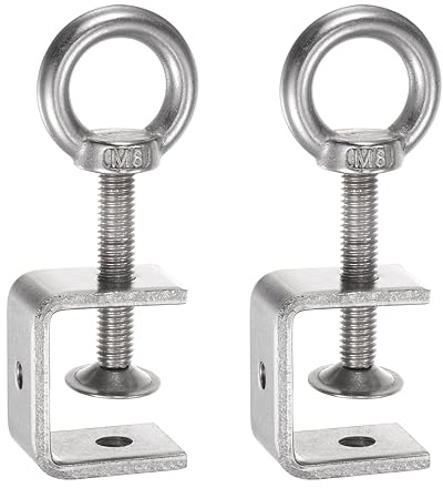 uxcell C-Klemme, Edelstahl, 30 mm breite Backenöffnung, Holzklemmen, Klammern, Schraubzwinge für Holzbearbeitung, Schweißen, Gebäude, Haushalt, Montage, 2 Stück