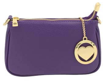 Chicca Borse Borsetta da donna in pelle, borsa a tracolla clutch