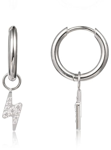 Limerencia Titan Creolen Med Hänge, G23 Medicinska Hypoallergena Hängande örhängen Med pärlor Kubisk Zirkoniumdioxid för Känsliga öron Mode Damhalsband