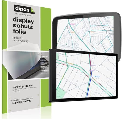 dipos I 2x Protector de pantalla mate compatible con Carpe Iter Pad V4B pelicula protectora