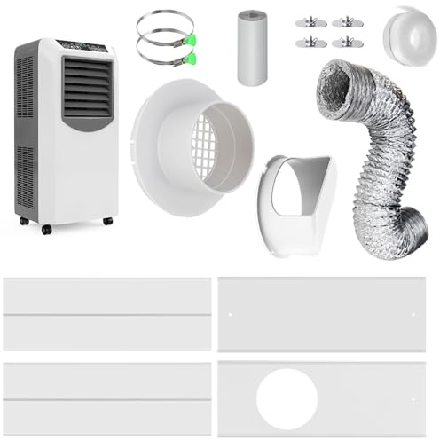 Kit di ventilazione per asciugatrice, set di tubi con tubo di scarico adattabile | Pratico connettore per far scorrere finestre, robusti per asciugatrice per l'installazione interna e G.