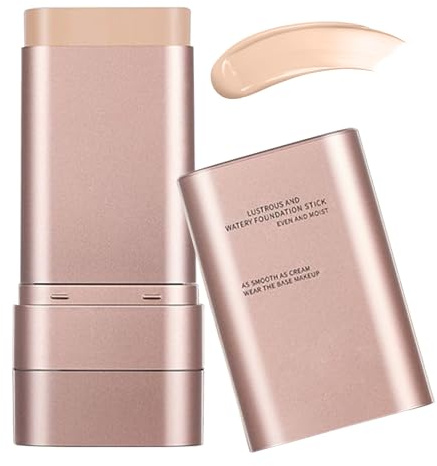 Skin Tint Stick, täckpenna för ansikte med borste – naturlig glöd foundation för mogen hud daglig makeup resa party dejt daglig finish