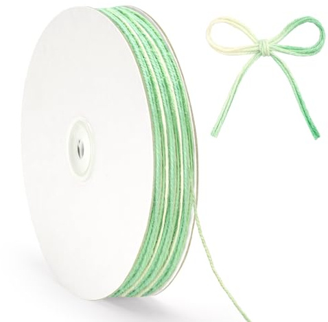 G2PLUS 100m Spago di Iuta Sfumato,2mm Corda Iuta Verde Salvia,Corda Juta | Spago da Giardinaggio per Confezioni Regalo,Decorazioni Fai da Te,Uncinetto,Giardinaggio,Artigianato
