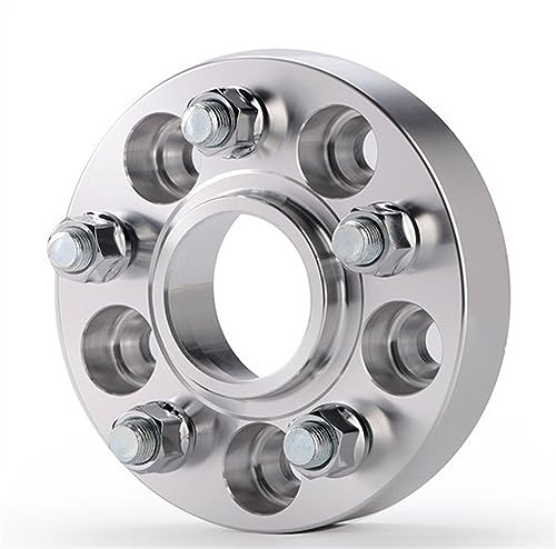 Spurverbreiterungen 1 Stück PCD 5x112 CB 66,6 Mm Spurverbreiterungsadapter Aus Geschmiedeter Aluminiumlegierung Für Mercedes Für Benz Auto Rad Spacer Adapter(1PC 25mm silver)