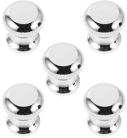 MOTHNUR 5pcs 15mm Manual Pepper Grinder Nut Replacement Stainless Steel Knob for Food Spice Mill, Small Handheld Salt and Pepper Mill Parts for Kitchen Use