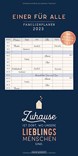 Familienplaner 2023 Einer für alle: Familienplaner