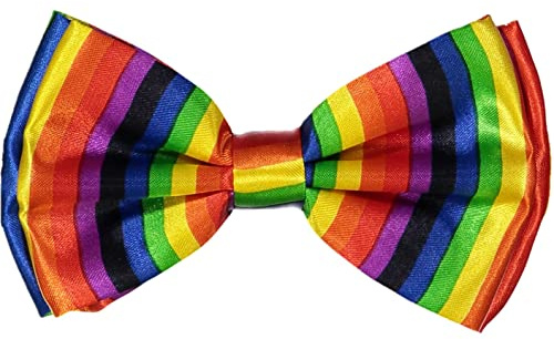 Dress Up America Papillon - Fiocco Pre-Annodato Adatto Per Smoking E Abiti - Papillon Regolabile Unisex (Arcobaleno)
