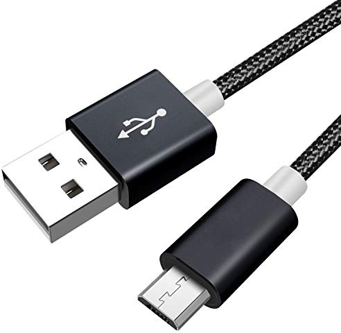 Akingdleo Câble de charge USB de rechange pour casque de jeu Corsair Gaming Void RGB Elite sans fil Premium Câble micro USB (1,5 m, noir)