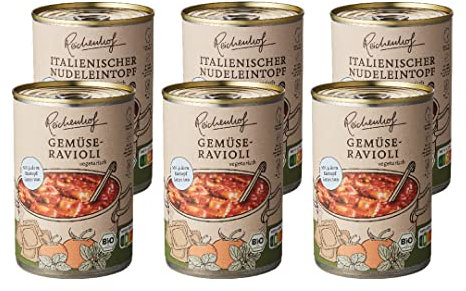 Reichenhof I Bio-Fertiggerichte 6er Box Italien I 3x Ravioli (3x 400g) und 3x Minestrone mit Nudeln (3x 400g)