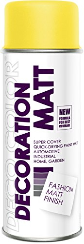 DC Lackspray MATT nach RAL 400ml freie Farbeauswahl (gelb matt RAL 1023)