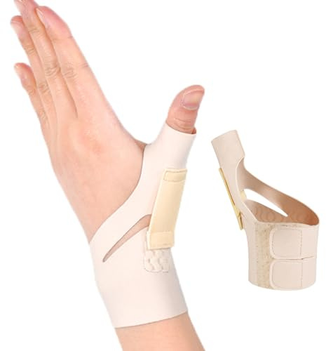 SONGQEE Wrist support thumb compression sleeve for arthritis pain relief, Ultra-thin thumb brace for men & women, Elastic thumb compression glove, thumb support protector for Tendonitis, Fingerless
