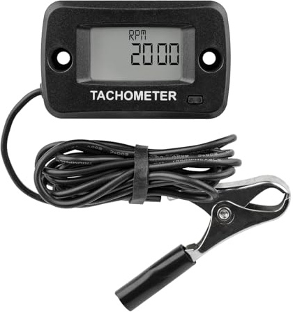 RileyFine HM019J digital varvräknare, RPM-varvräknare, MAX RPM, Användning för gräsklippare, traktor, motorcykel, Atv, motorsåg, UTV etc