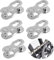 5 Paire Attache Rapide Chaîne pour Chaîne Vélo 10 Vitesses, Maillons de Chaîne VTT et Vélo de Route en Acier Antirouille, Raccords de Chaîne Robustes pour Réparation, Remplacement, Nettoyage