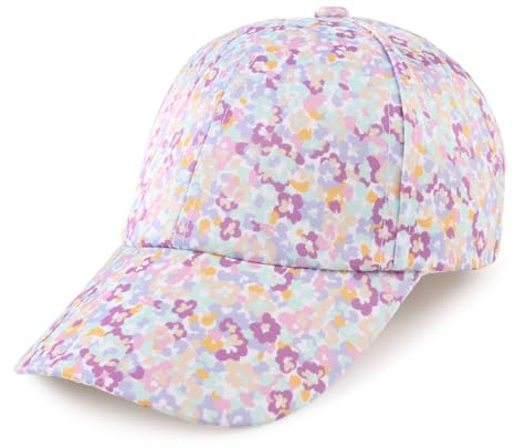 MniJiza Floral Gorro de Béisbol Bebé Gorra Niña y Niño Gato Mariposas Niña (4-8años, Floral Claros)