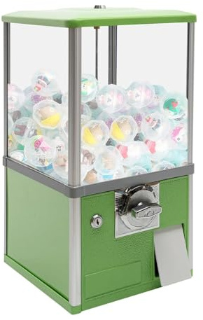 Mini-Gumball-Maschine, Süßigkeiten-Automat, Süßigkeiten-Automat mit Schlössern für 4,5–5,5 cm Kapselspielzeug – ideal für Zuhause, Spielgeschäfte und Einzelhandelsstandorte