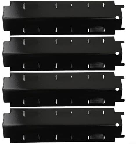 Lot de 4 plaques chauffantes à gaz en acier inoxydable pour barbecue - Aide à maintenir la saveur et la chaleur (2 pièces)