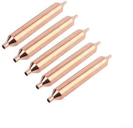 Zilimontt Set di 5 filtri in rame per frigoriferi, per sistemi di refrigerazione, particelle di setaccio molecolare, impurità, facili da installare, compatibili con la maggior parte dei modelli (A)