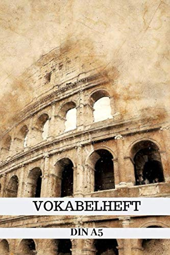 Vokabelheft DIN A5: Vokabelbuch Italienisch | 2 Spalten Vokabel Schulheft A5 mit 100 Seiten - 2 Spaltig - Italien Kolosseum Rom Pisa Turm - Cover- ... Schuljahr Schulanfang Schulstart | Schule