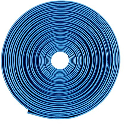 sourcing map Heat Shrink Tubing 19mm Flat Width 2:1 Heat Shrink Wrap Cable Sleeve Tube 5m Blue