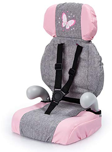 Bayer Design 67533AA Deluxe Puppen-Autositz, Puppensitz, Puppenzubehör, mit Gurt, 46cm