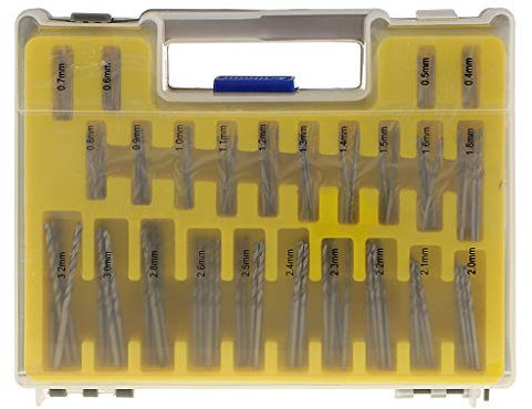 150 Pcs Mini Power Drill Bits Set Small Precision HSS Twist with Carry Case