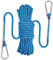 Bolatus 10mm Sicherheitsseil 10 Meters, Nylon im Freien Rettungsseil Hochfestes Seil mit Karabiner Sicherheitsseil für Anwendungen Notüberleben, Feuerrettung Tragegewicht 1500 KG