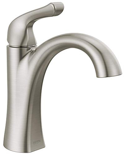 Delta Faucet 15840LF-SP Arvo Single Hole, SpotShield Brushed Nickel