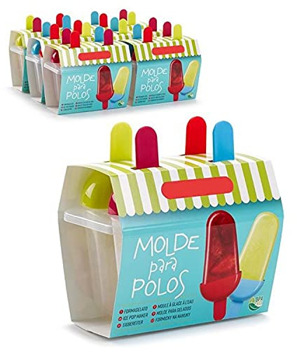 Classic Frozen Ice Cream Mould DIY Silicon Popsicle Grape Sticks Popsicle Tray Maker Frozen Ice Cream Cube Sticks Lolly Mould Kitchen Cakesicle (Pack of 4 - Ice Popsicle Maker)