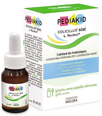 PEDIAKID - Colicillus® Bébé - Ölige Suspension auf Basis von Lactobacillus Rhamnosus GG - Garantierter Gehalt 1 Milliarde pro Einnahme - Reduziert Bauchkrämpfe - Neutraler Geschmack -Tropfflasche