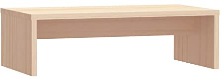 vidaXL Monitorständer Schreibtischaufsatz Monitorerhöhung Bildschirm Aufsatz Bildschirmerhöhung Bildschirmständer 50x27x15cm Massivholz Kiefer