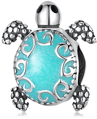 Tortue Charms Pendentif pour Bracelet Pandora - Argent Sterling 925 Longévité Tortue Charm Perle