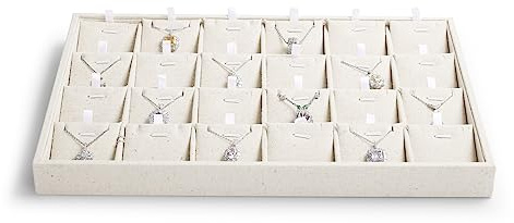 Oirlv 24 Grids Insert Schmuck Tray Anhänger OhrringeSchmucktabletts Showcase Display Organizer
