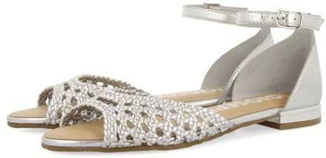 GIOSEPPO Ballerines Noires À Bout Ouvert en Cuir avec des Lacets ET Une Fermeture À Bracelet pour Femme Maupin