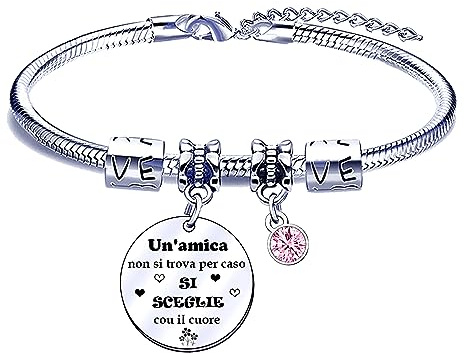 POIUYTRE Braccialetti Regalo Migliore Amica Braccialetto Amicizia Bracciale Amica Donna Regali Natale 2025 Offerte Regalo Donna Compleanno Regali di Laurea (1)
