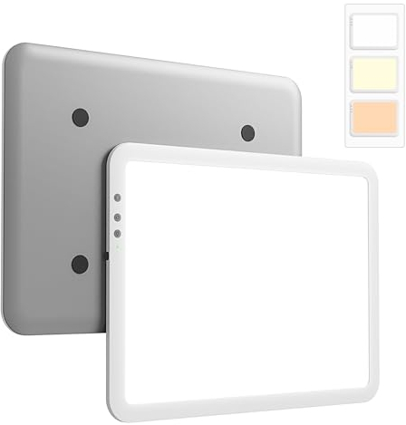 elice Wiederaufladbarer A4 Leuchttisch,10000Lux Super hell LED-Lichtpad mit 3500mAH Batterie,6 Dimmstufen und 3 Farbtemperaturen light pad für Diamond Painting,Zeichenbrett für Zeichnen,Skizzieren