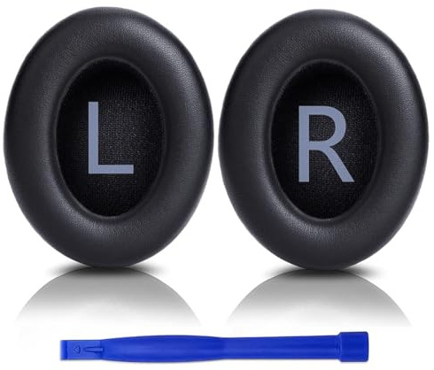 VYZUTR 1 Paar Ersatz Ohrpolster für Bose 700 (NC700), Premium Ersatzpolster für Bose 700 und NC700 Kopfhörer, Ersatz Ohrkissen Over-Ear Headphones, Schwarz