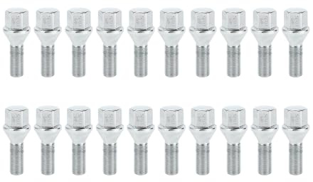 TUCKBOLD 20 Radschrauben M12x1,25x28mm Kegel Radbolzen Kegelbund für Alfa Romeo für Peugeot für Fiat für Citroen